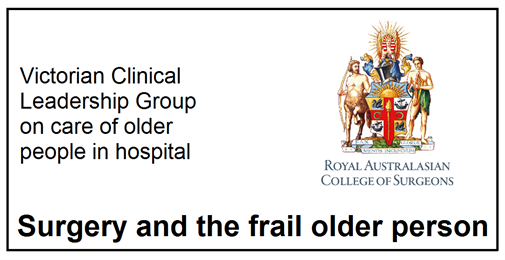 CLG Forum - Surgery and the frail older person