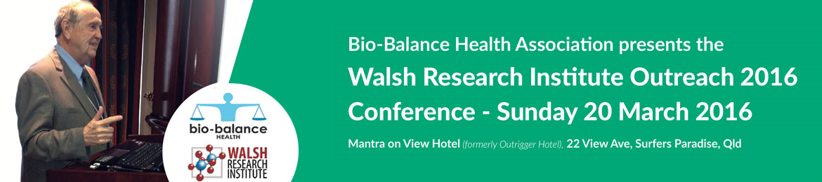 Bio Balance Walsh 2016 Outreach Conference