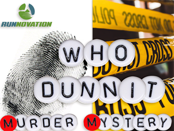 Who dunnit murder mystery virtual run